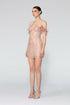 Low-Rise Shoulder Straps Mini Dress